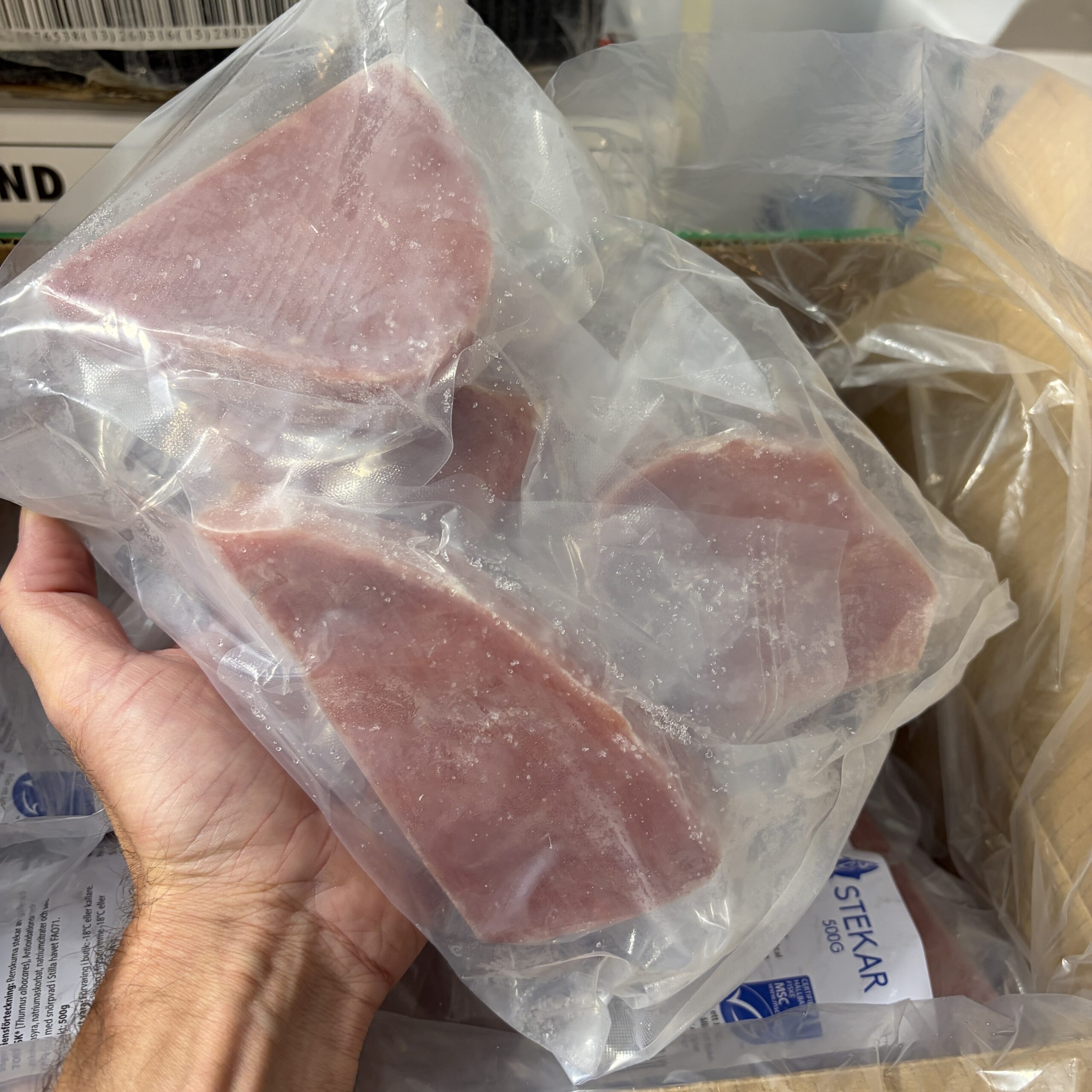 Fryst Tonfisk i Skivor 500g