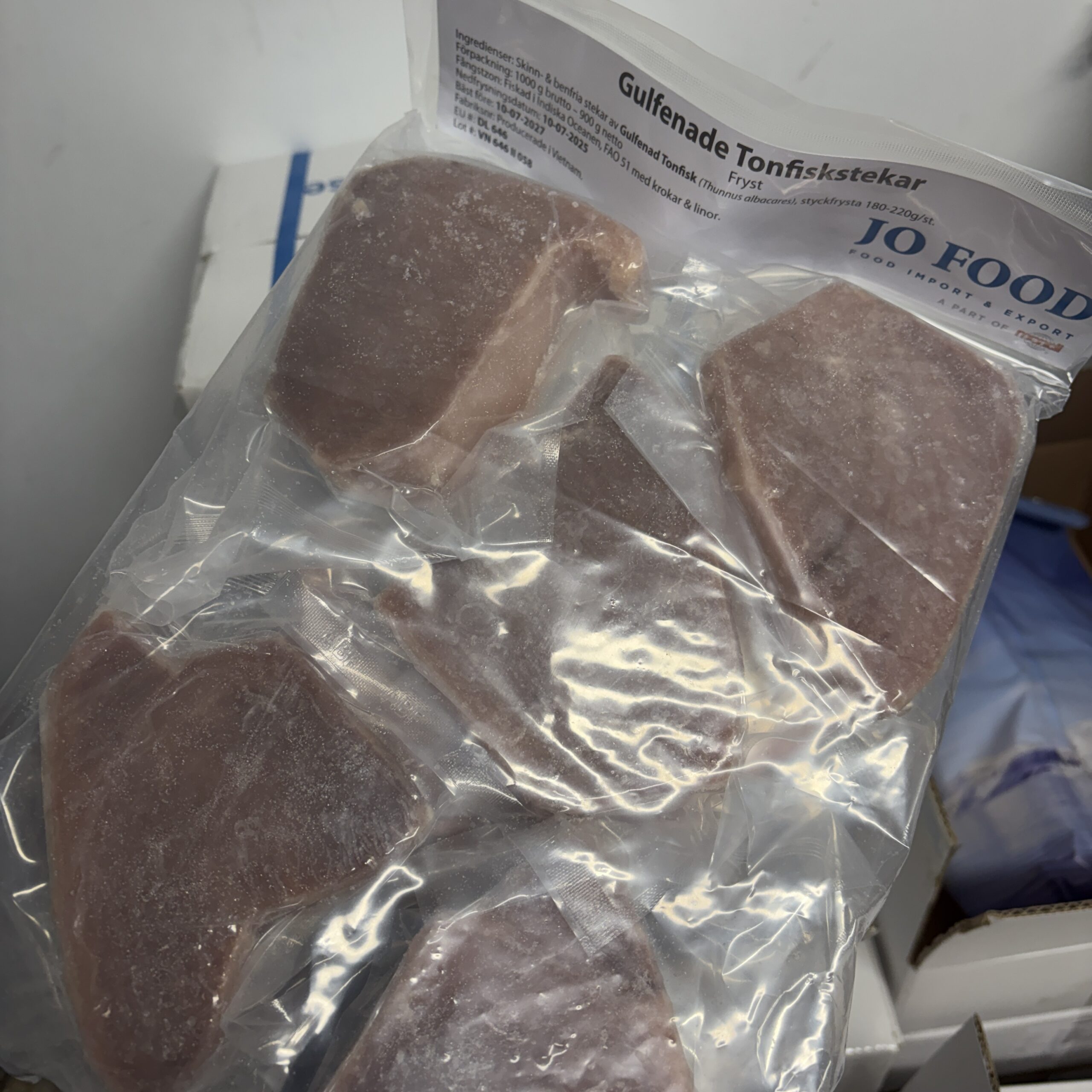 Fryst Tonfisk i Skivor 1kg