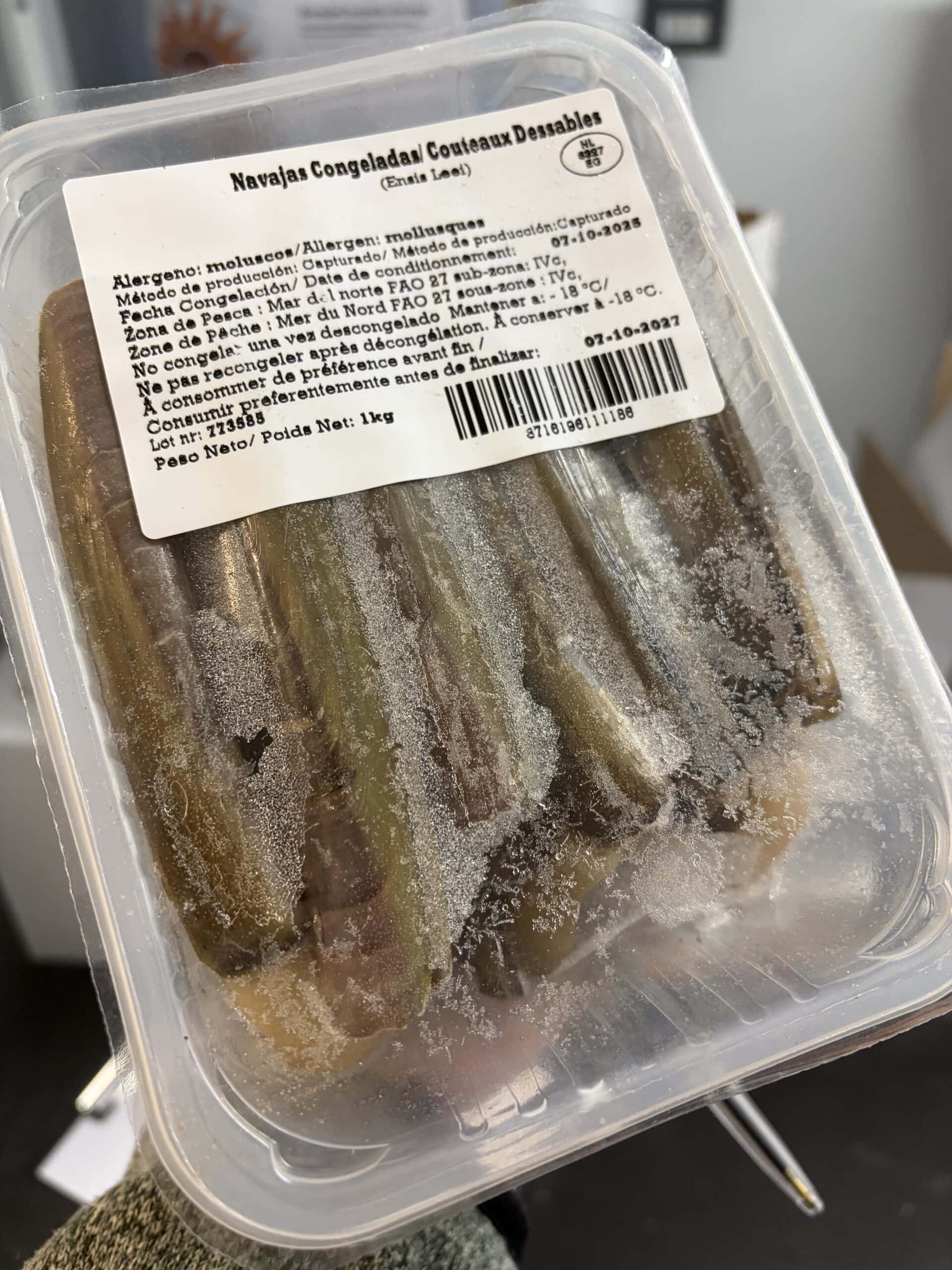 Frysta Knivmusslor 1kg